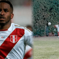 Jefferson Farfán brilla como arquero en juegos familiares: «Tapo mucho»