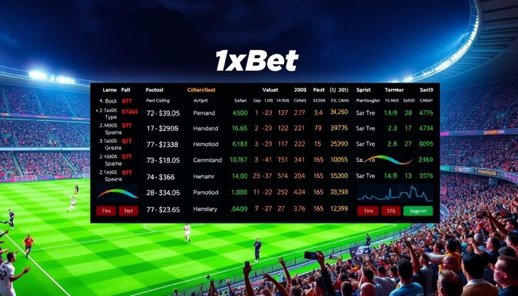 1xBet mercados de apuesta cuotas