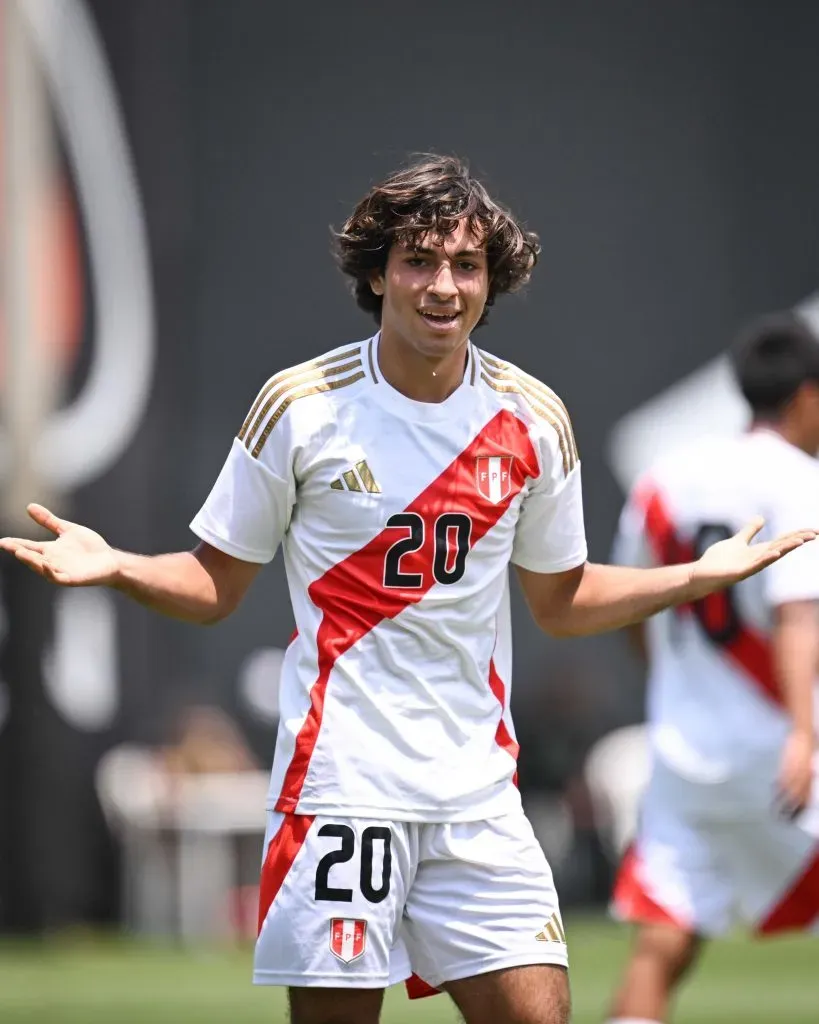 Bassco Soyer celebrando (Foto: @SeleccionPeru)